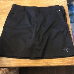 Black golf skort